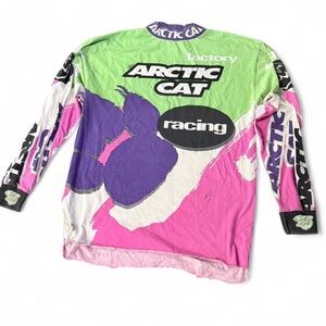 Vintage 1990s Arctic Cat Racing Jersey AXO Green Pink Purple
Rare find